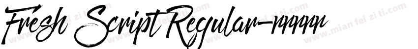 Fresh Script Regular字体转换